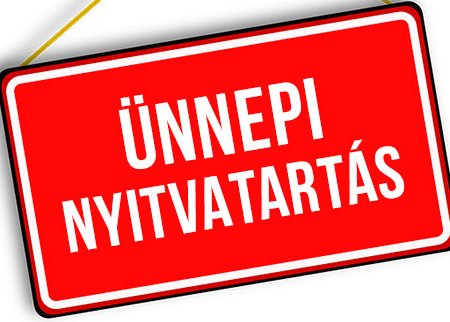 2021. decemberi ügyfélszolgálati nyitvatartásunk