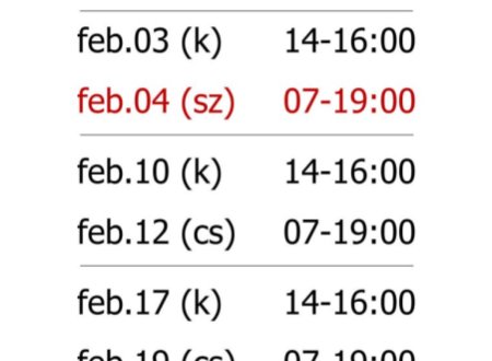 ÜGYFÉLSZOLGÁLATI NYITVATARTÁS VÁLTOZÁS!