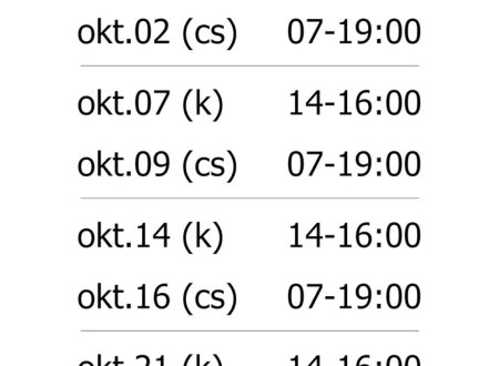 ÜGYFÉLSZOLGÁLATI NYITVATARTÁS VÁLTOZÁS!